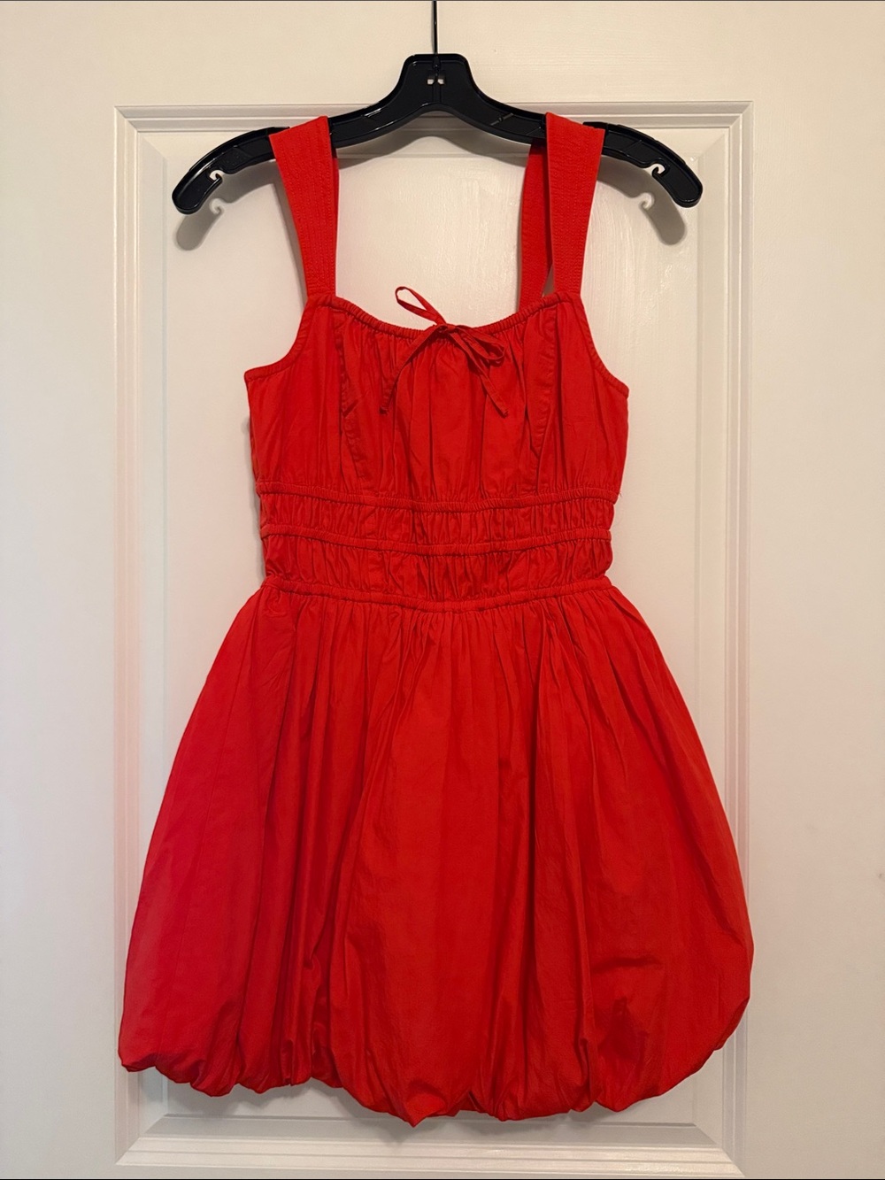 Sunday Best Red Bubble-Hem Dress
